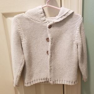 Button up sweater with hood 24M (girl)